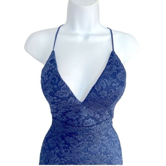 EMERALD SUNDAE Glitter Lace Bodycon Mini Dress Size XS - Picture 4 of 7